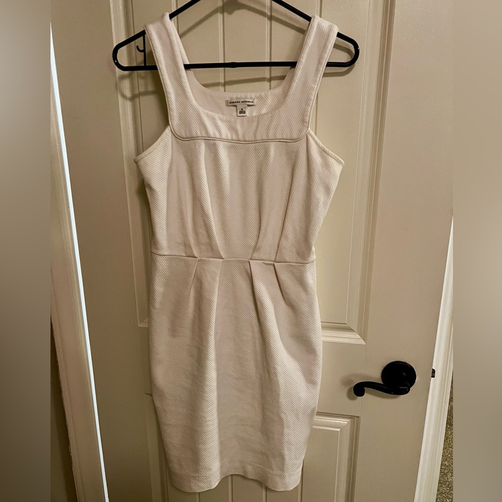 Banana Republic White Sleeveless Dress